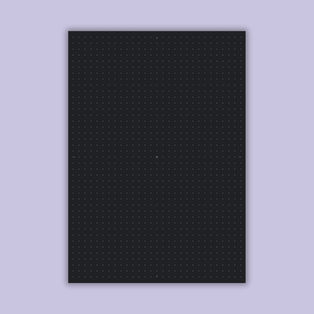 A5 dot grid notepad - 50 sheets - Black