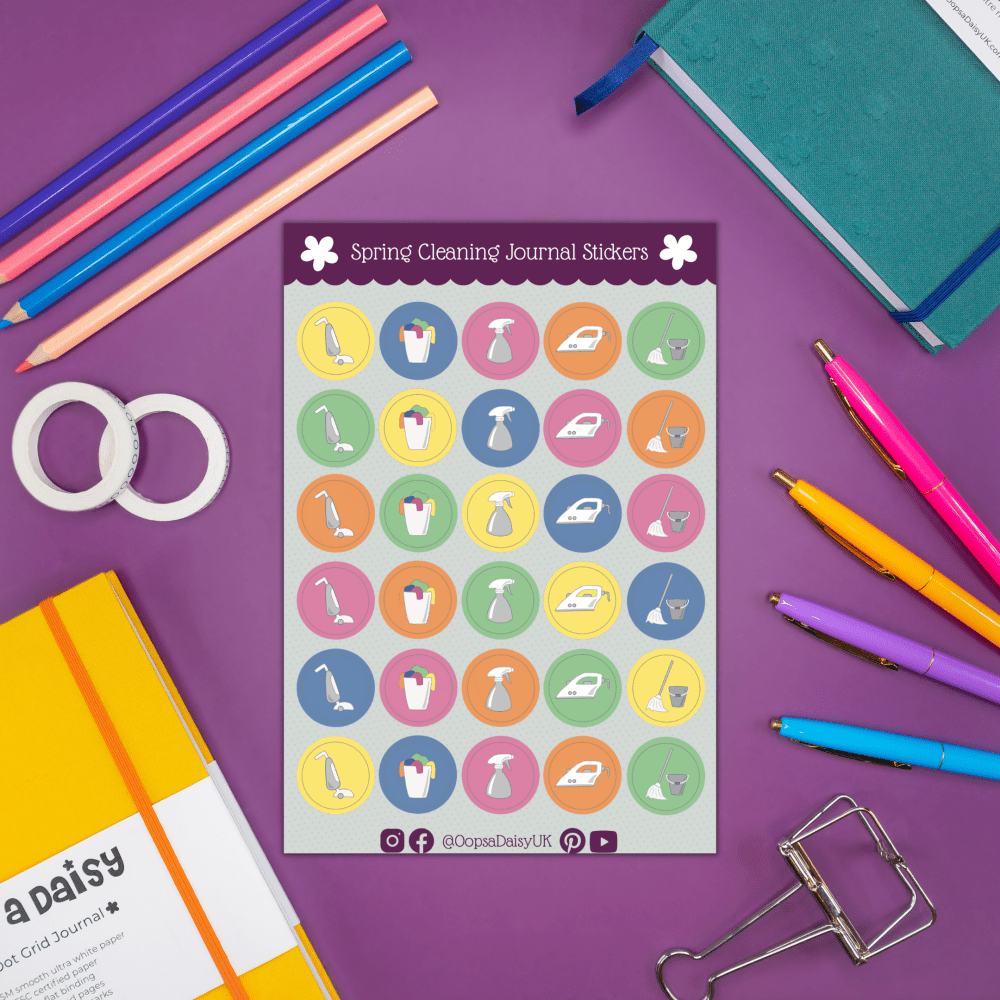 Spring Cleaning - A5 Sticker Sheet