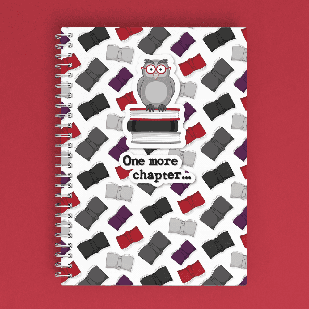 Hooters the Book Owl - A5 Wire Bound Notebook