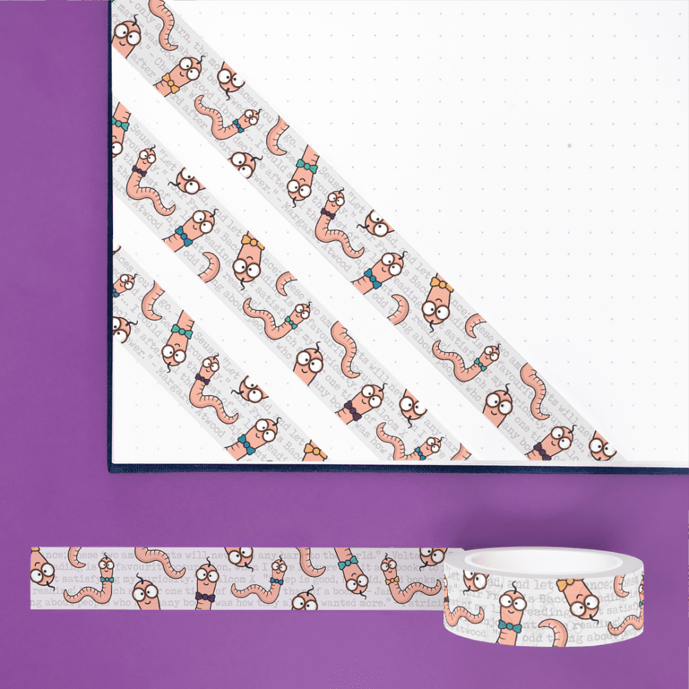 Mark The Bookworm Washi Tape