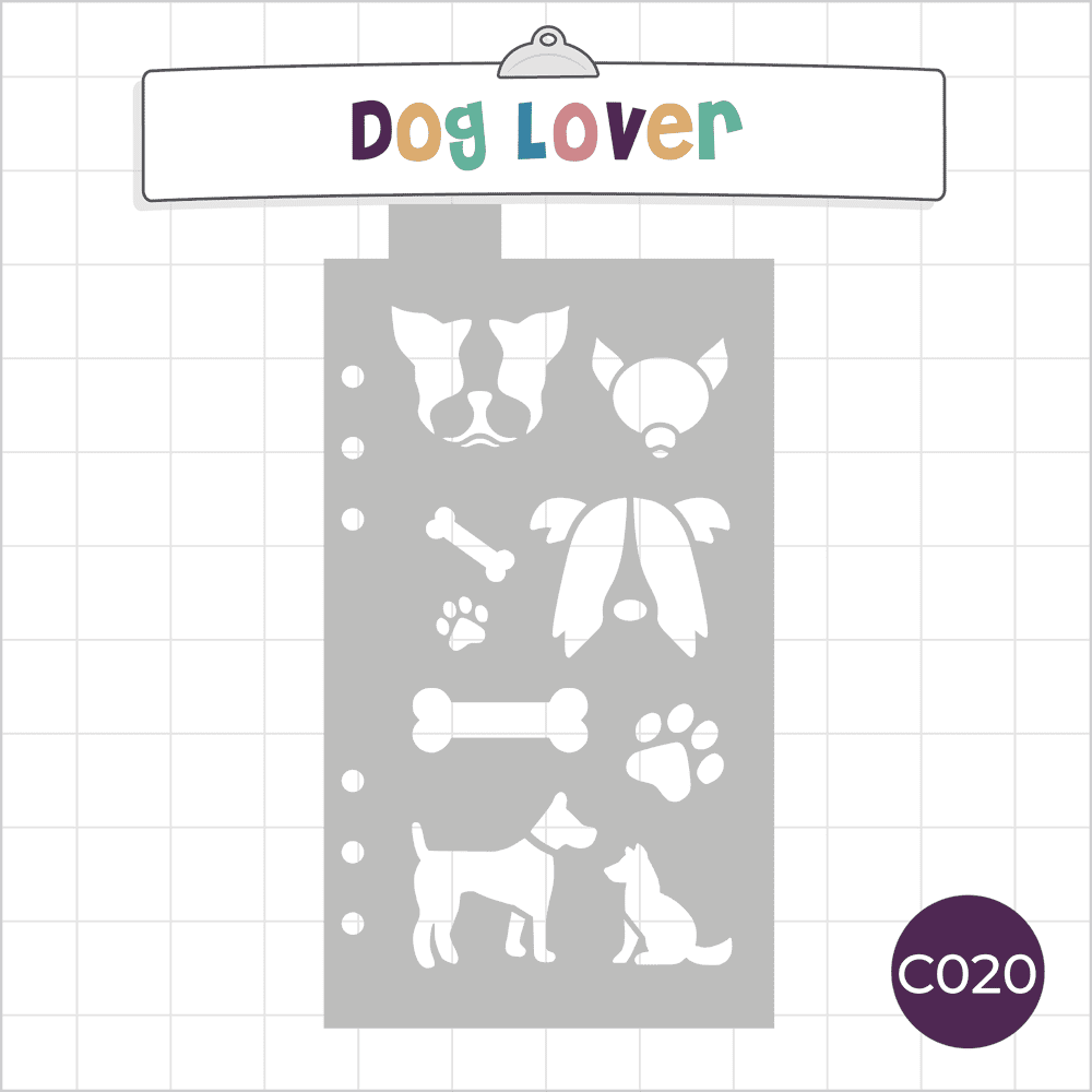 Dog Lover / Crazy Dog Lady - Classic A5 Journal Stencil