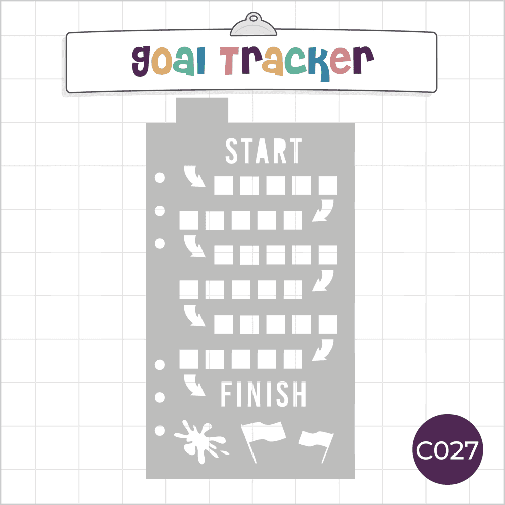 Goal Tracker - Start / Finish - Classic A5 Journal Stencil