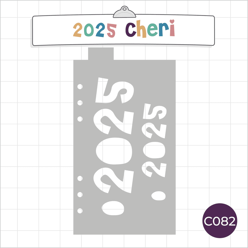 2025 Headers Cheri - Classic A5 Journal Stencil