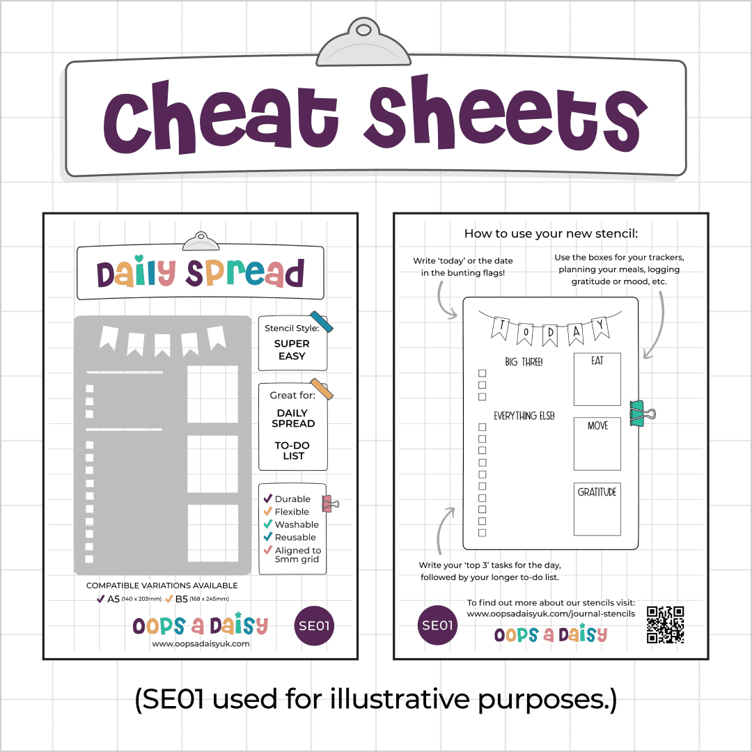 05 Cheat Sheets - Super Easy Stencil Graphics 1 SEG