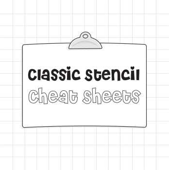 Classic Stencil Cheat Sheets