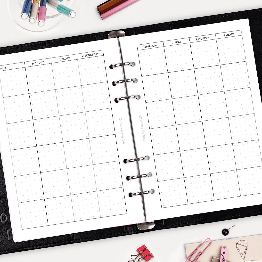 'Big Plan' Weekly - A5 Hybrid Planner Inserts