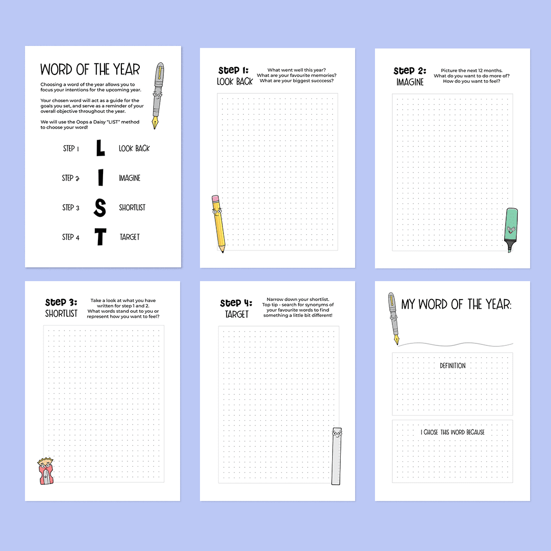 Word of the Year - Journal Printable