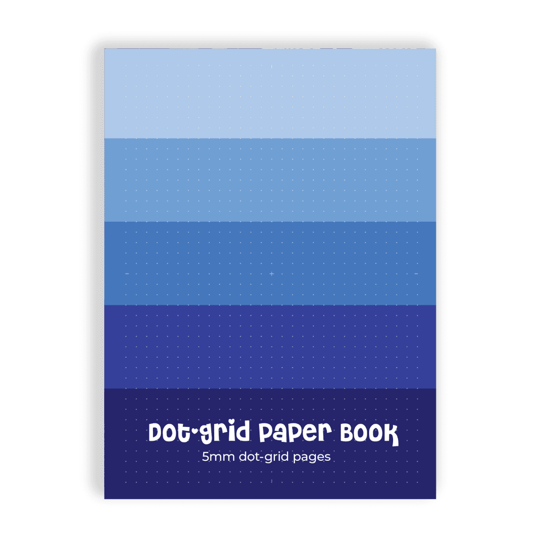 Dot Grid Paper - Blue Gradient - Scrapbook Paper Book (AMAZON)