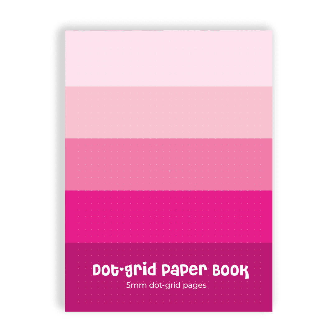 Dot Grid Paper - Pink Gradient - Scrapbook Paper Book (AMAZON)