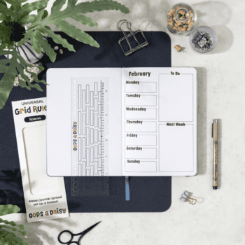 Universal Journal Grid Ruler - Spaces