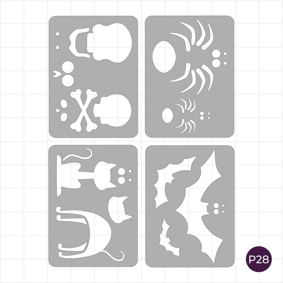 Spooky Friends - Pocket Journal Stencils - Set of 4