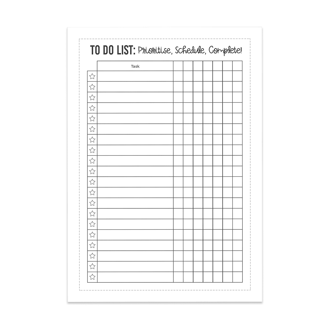 Rolling Task List - Super Easy Sticker Sheet (A5)