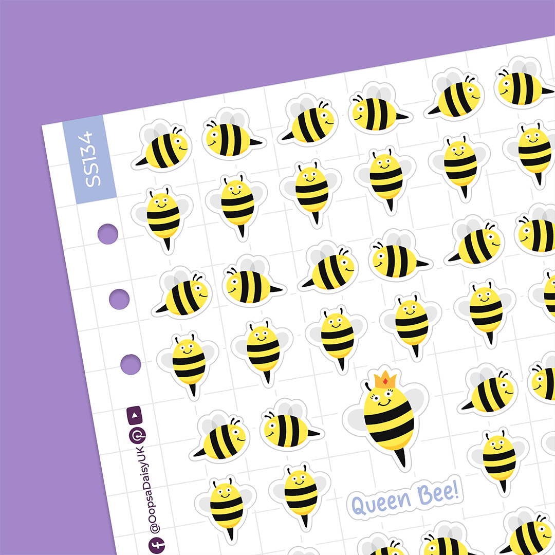 Busy Bees - A5 Sticker Sheet