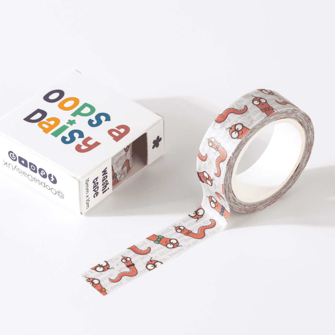 Mark The Bookworm Washi Tape