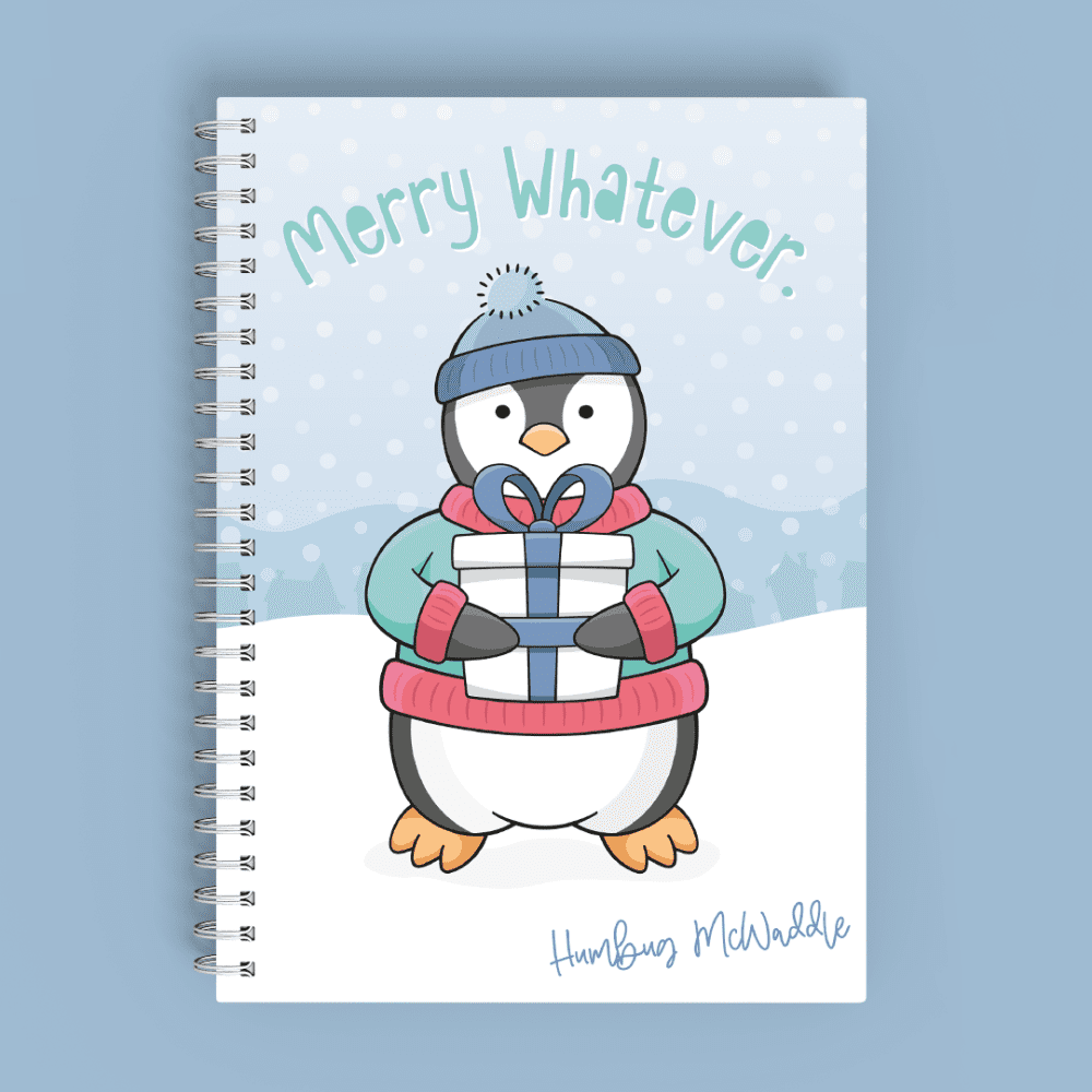 Humbug McWaddle - Penguin - A5 Wire Bound Notebook